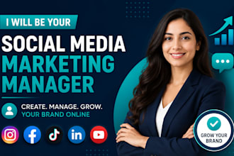 be your professional social media marketing manager and content creator