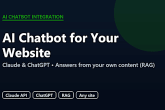 integrate a claude or chatgpt ai chatbot into your website