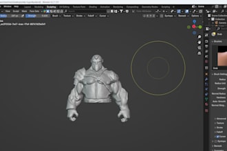 create 3d high poly character for printing, game, animation with blender, zbrush