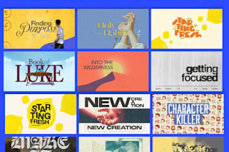 design church graphics, sermon series, sermon bumper and church flyer