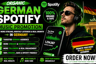 do organic german spotify music promotion