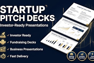 design professional startup pitch decks