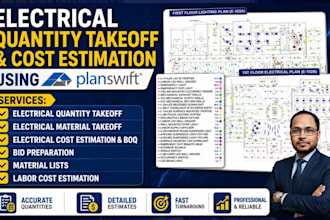 do electrical estimation quantity takeoff and pricing