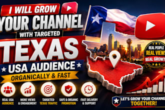 grow your youtube audience in texas USA organically