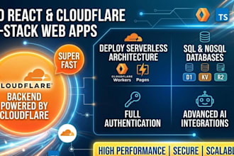 create a fast react web app with cloudflare d1 and r2