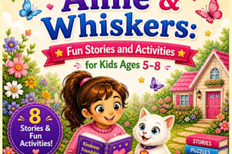 design children storybooks, coloring books, and activity books for amazon KDP