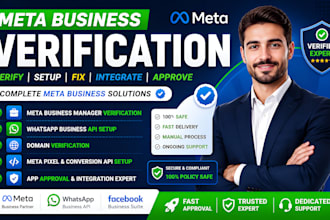 do meta business verification verify business manager whatsapp API setup domain
