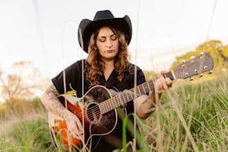 sing country pop song, country folk, female pop singer, storytelling songwriter