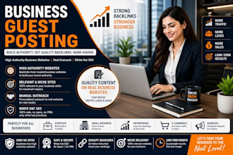 provide business guest post and blogger outreach