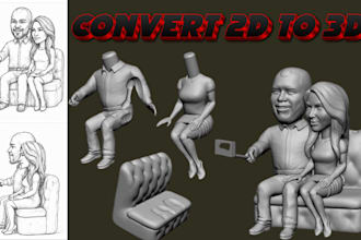 2d image to 3d model 3d character stl file 3d sculpting picture to 3d printing