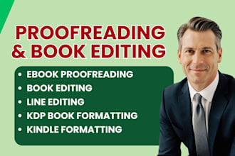 do ebook proofreading, book editing, manuscript line editing