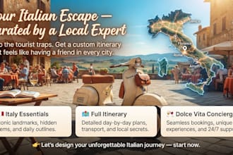 be your professional italy travel planner and guide