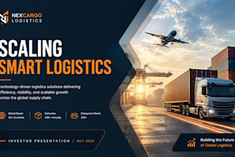 design logistics pitch deck transport company investor deck supply chain deck