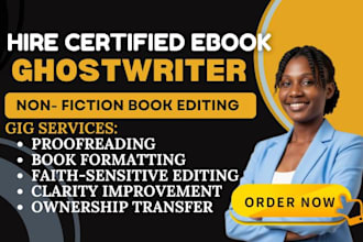 be christian ebook ghostwriter, memoir biography writer, christian book write