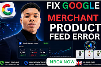 fixed and optimized google merchant center feed and product errors