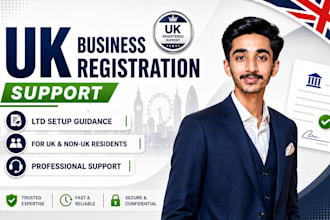 provide UK business registration support and ltd setup guidance