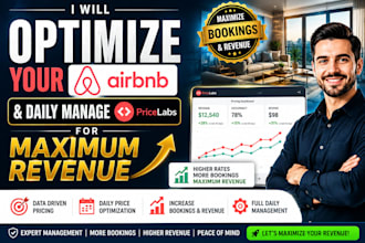 optimize your airbnb and daily manage pricelabs for maximum revenue