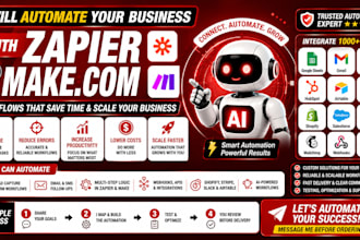 automate your business with zapier and make com workflows