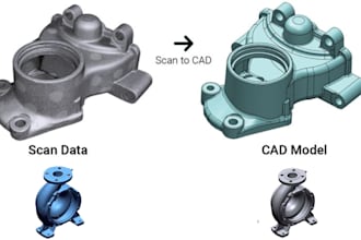 do 3d cad model fix stl convert stl to step reverse engineer into solid cad