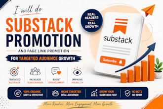 do substack promotion and newsletter link promotion for targeted audience growth