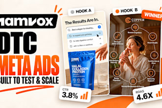 design dtc meta static ads for testing