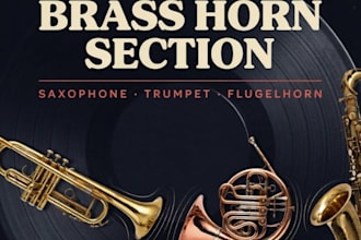 record brass horn section saxophone, trumpet flugelhorn for your track