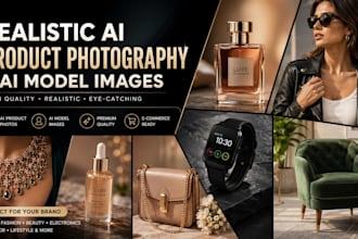 create realistic ai product photography and ai model images