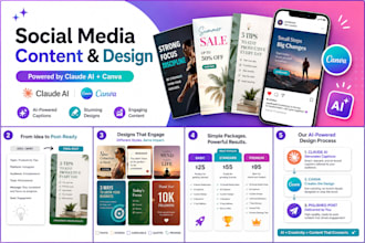 create social media content and designs using claude ai and canva
