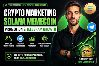 do viral crypto marketing, solana memecoin promotion, crypto telgeram subscriber