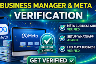 setup meta business verification, whatsapp API and  business manager