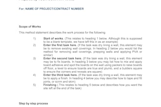 create professional risk assessment, jsa, method statement and hse docume