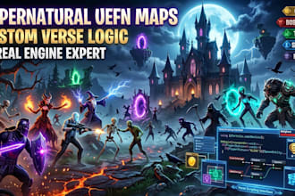 build a supernatural fortnite uefn map in unreal engine with custom verse logic