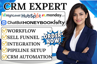 setup honeybook automation hubspot  ai chatbot monday com lefty ghl integration