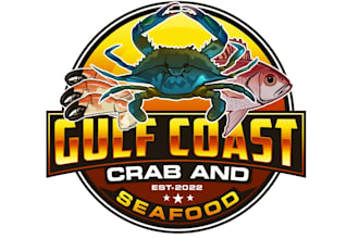 create a creative crab and seafood logo design in short time
