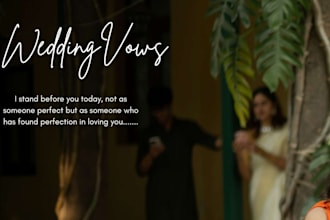 write personalized wedding vows, speeches