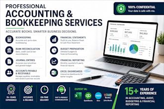 customized excel spreadsheets, accounting and bookkeeping