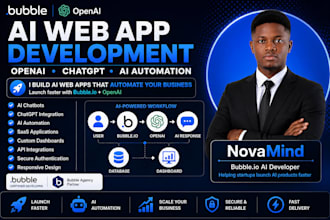 build an ai powered web app using bubble io and openai