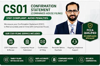 file cs01 confirmation statement with for UK limited company