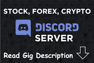 setup an advanced stock, forex, crypto discord server discord sever bot setup