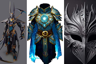 wearable anime cosplay creation 3d helmet cosplay armor creation 3d mask model