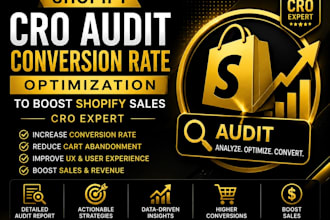 shopify cro audit conversion rate optimization to boost shopify sales cro expert