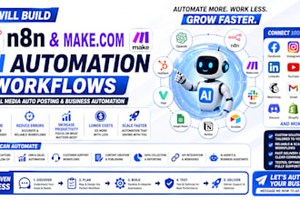 build n8n ai automation workflows and social media auto posting