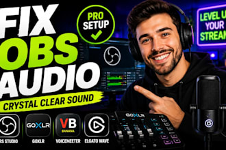 setup and fix obs studio, goxlr, voicemeeter and elgato wave for streaming