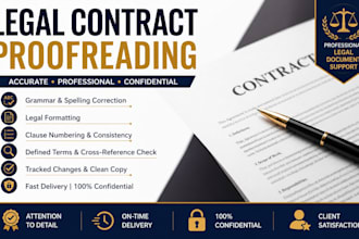 proofread legal contracts professionally