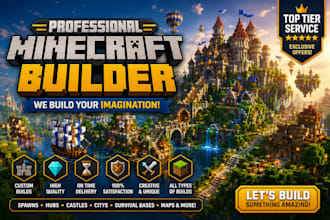 build your dream minecraft world with a professional minecraft builder