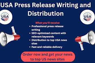 do professional USA press release writing and distribution