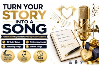 write personalized song lyrics for birthdays anniversaries and special occasions