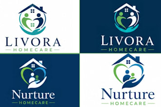 home care logo medical home care leads home care website flyer design