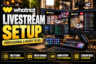 setup professional whatnot livestream with obs studio