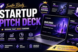 design startup pitch deck for fundraising